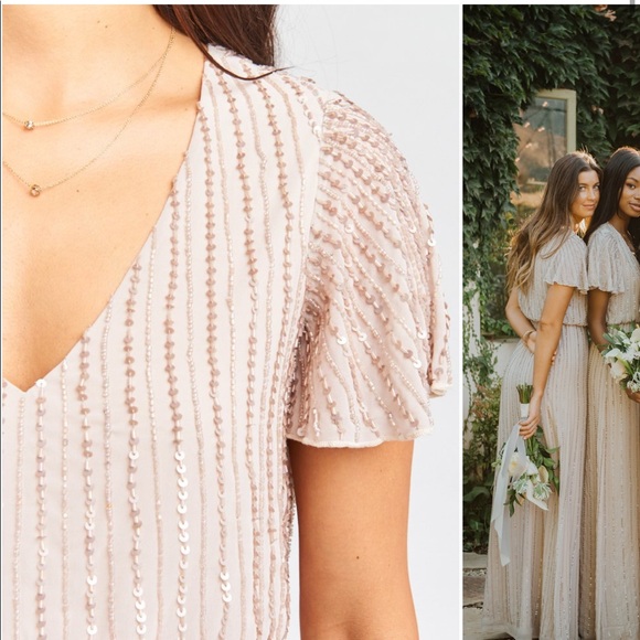 michelle flutter maxi dress